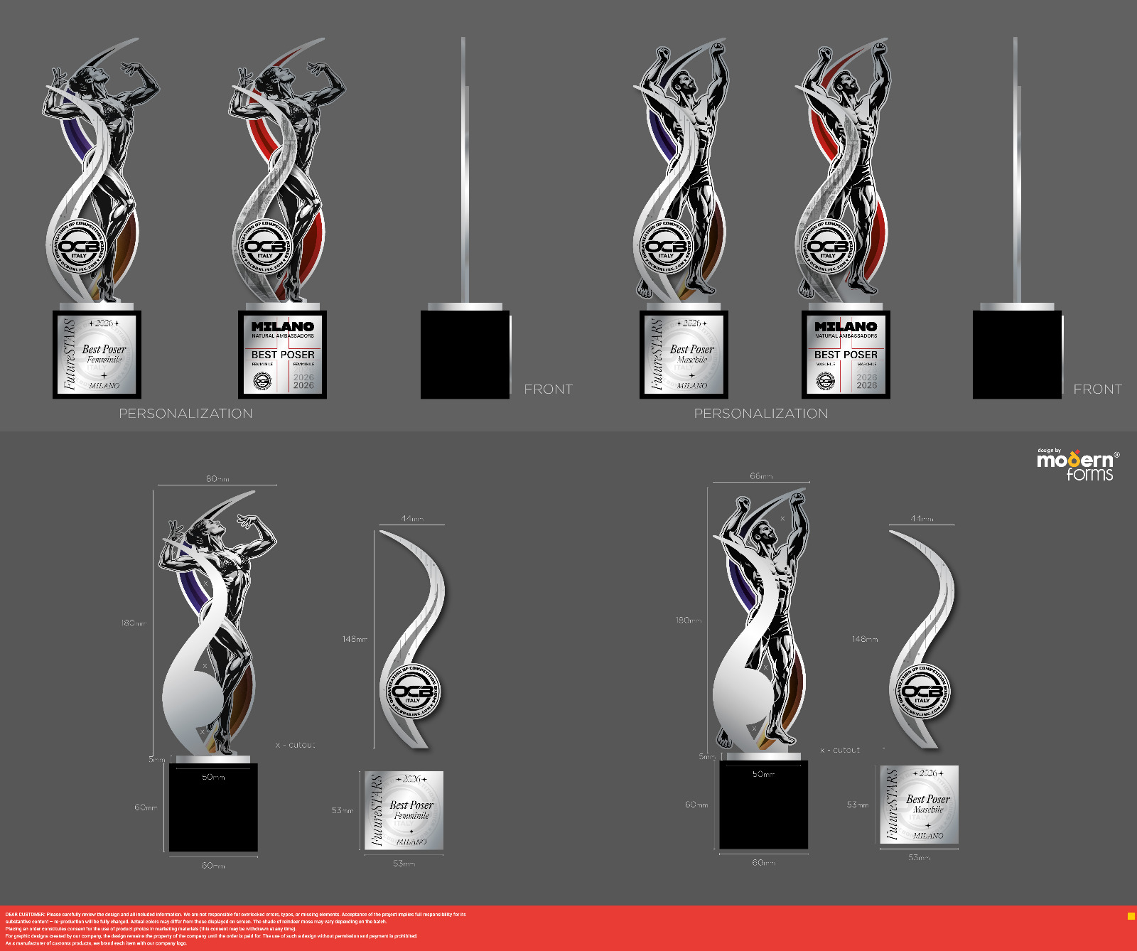 Trofeo Best Poser — versione finale