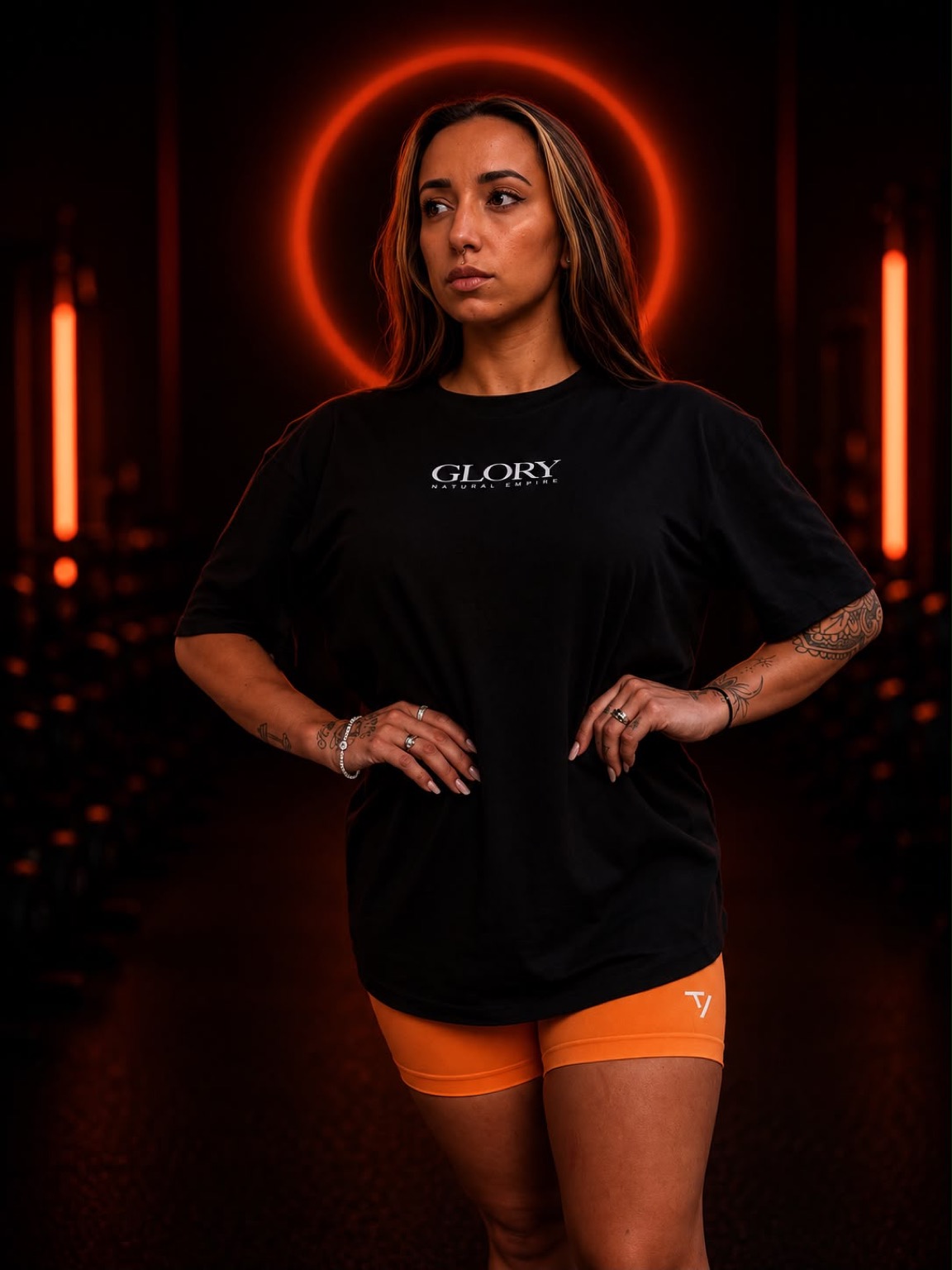 T-Shirt Glory Natural Empire — fronte: lockup GLORY Natural Empire
